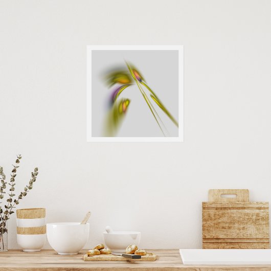 春プリント ポスター (キッチン)