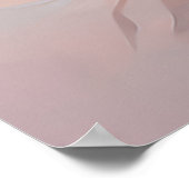 春ヘイジーパステルペタルワイルドフラワー花模様ズバイアヴァ ポスター (角)