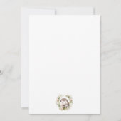 春ヘッジホッグベビーシャワー招待状 招待状 (裏面)