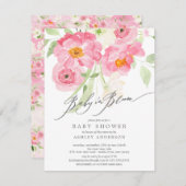 春ベビーイン開花招待状 招待状 (正面/裏面)