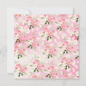 春ベビーイン開花招待状 招待状 (裏面)