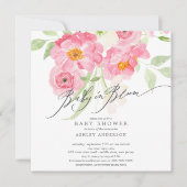 春ベビーイン開花招待状 招待状 (正面)