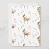 春ベビーシャワー |ママまたはパパのゲーム 招待状 (裏面)