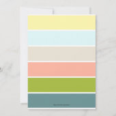 春ベビー第1誕生日 招待状 (裏面)