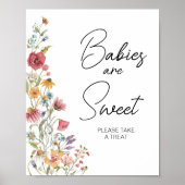 春ベビー開花ベビーシャワーベビーは甘い ポスター (正面)