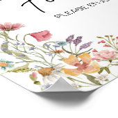 春ベビー開花ベビーシャワー食品 ポスター (角)