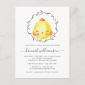 春ベビー|イースターベビーシャワー招待状 インビテーションポストカード (正面)