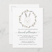 春ベビー|イースターベビーシャワー招待状 インビテーションポストカード (正面/裏面)