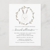 春ベビー|イースターベビーシャワー招待状 インビテーションポストカード (正面)