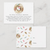 春ベビー|ラップ表示シャワー挿入なし エンクロージャーカード (正面/裏面)