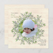 春ベリーリースフォト招待状 招待状 (正面/裏面)