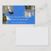 春ホワイトさくらんぼの花 名刺 (正面/裏面)