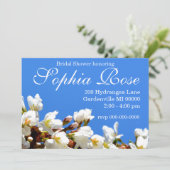 春ホワイトさくらんぼの花 招待状 (スタンド正面)