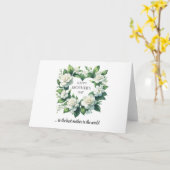 春ホワイトガーデニアハートハッピーマザーズデイ カード (黄色い花)