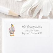 春ホワイトダックフローラリース ラベル (インサイチュ)