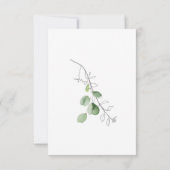 春ボタニカルホワイトウェディングRSVP 出欠カード (裏面)