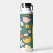 春ボタニカルモノグラム ウォーターボトル (正面)