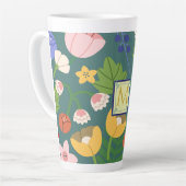 春ボタニカルモノグラム カフェラテマグ (左アングル)