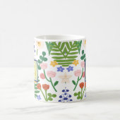 春ボタニカルモノグラム コーヒーマグカップ (中央)