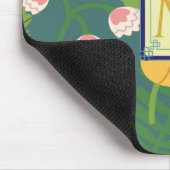 春ボタニカルモノグラム マウスパッド (コーナー)