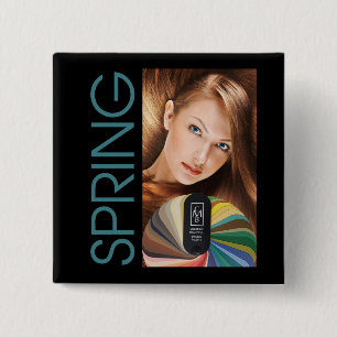 春ボタン 缶バッジ