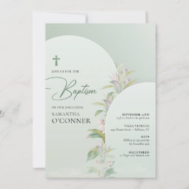 春ボホアーチグリーンリーユーカリ赤面フローラ 招待状