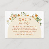 春ボホフラワーズベビーシャワーブックリクエスト エンクロージャーカード (正面)