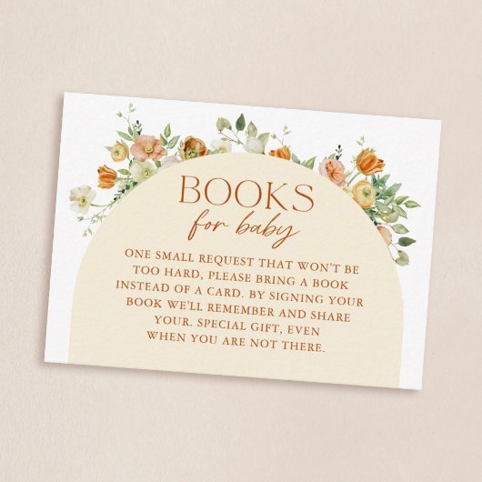 春ボホフラワーズベビーシャワーブックリクエスト エンクロージャーカード
