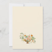 春ボホフローラガールベビーブランチ 招待状 (裏面)