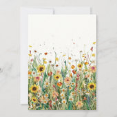 春ボホワイルドフラワーズ40歳 招待状 (裏面)