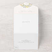 春ボホワイルドフラワーパンパ結婚ス オールインワン招待状 (外側)