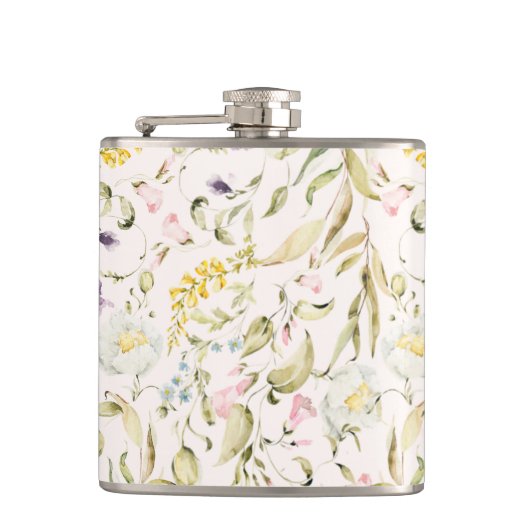 春ボホワイルドフラワーパンパ結婚ス フラスク (正面)