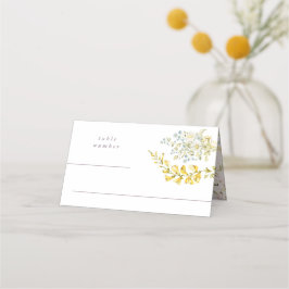 春ボホワイルドフラワーパンパ結婚ス プレイスカード