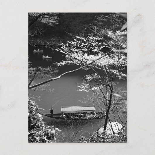 春ボートin嵐山 ポストカード (正面)