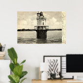 春ポイントライトハウスポートランドメイン1905 ポスター (ホームオフィス)