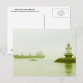 春ポイントレッジライトハウスフレイターポートランド ポストカード (正面/裏面)