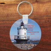 春ポイントレッジライトハウスメインキーチェーン キーホルダー (正面)