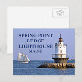 春ポイントレッジライトハウスメインポストカード ポストカード (正面/裏面)