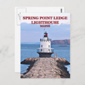 春ポイントレッジライトハウスメインポストカード ポストカード (正面/裏面)