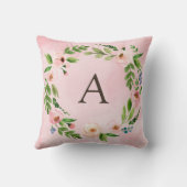 春ポニーかわいらし赤面フローラグリーナリーベビーガール クッション (裏面)