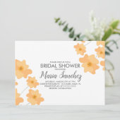 春ポピズイエローフローラブライダルシャワー 招待状 (スタンド正面)