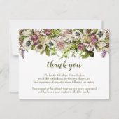 春ポピーズお見舞いのカードに感謝します サンキューカード (正面)