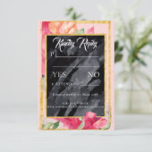 春ポピー結婚ズBlackboardの応答カード 出欠カード (スタンド正面)