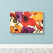 春ポピー キャンバスプリント (インサイチュ (ウッドフロア))