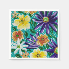 春マウンテンフィールズコレクション紙ナプキンス スタンダードカクテルナプキン