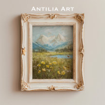 春マウンテンメドウヴィンテージ自然アート