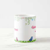 春マグカップ – 花の開花は希望する –  コーヒーマグカップ (中央)