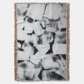 春マグノリアエレガント、ファブリックデザイン。 スローブランケット (正面縦)