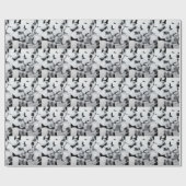 春マグノリアエレガント、ファブリックデザイン。 ラッピングペーパー (フラット)