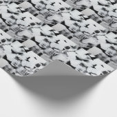 春マグノリアエレガント、ファブリックデザイン。 ラッピングペーパー (角)